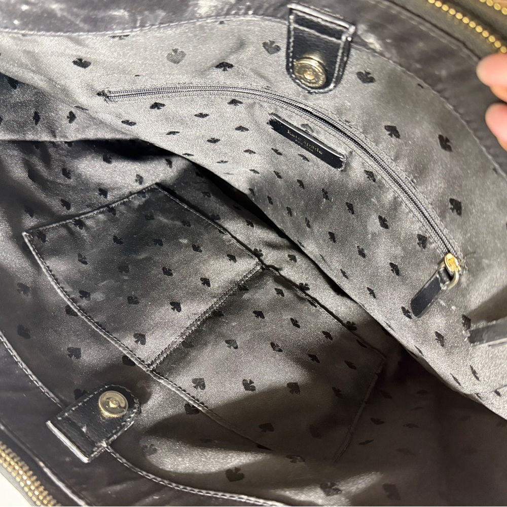Kate Spade Black Tote Sleek Structured Design - Picture 4 of 4